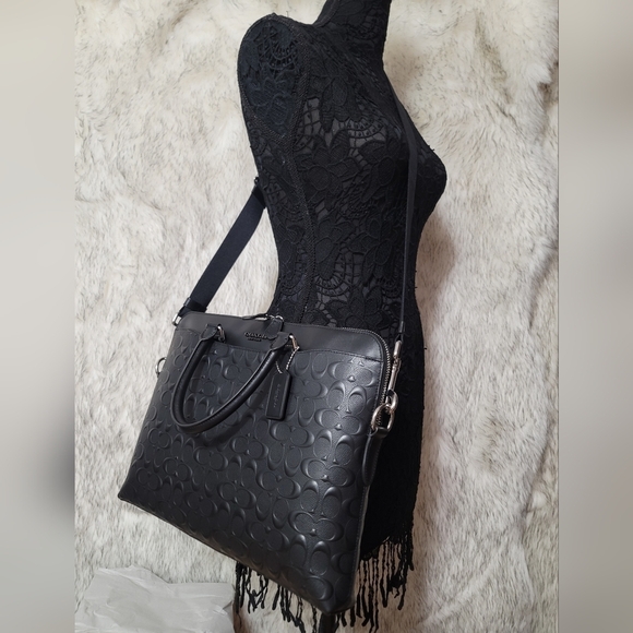 😘 NWT COACH SIGNATURE BUSINESS ATACHE COMPUTER WORK BUSINESS LAPTOP BAG - Picture 6 of 14